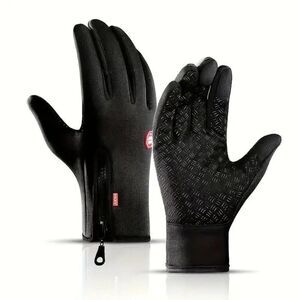 1pair Warm Touchscreen Thermal Winter Gloves Driving, Running & Cycling Size XL